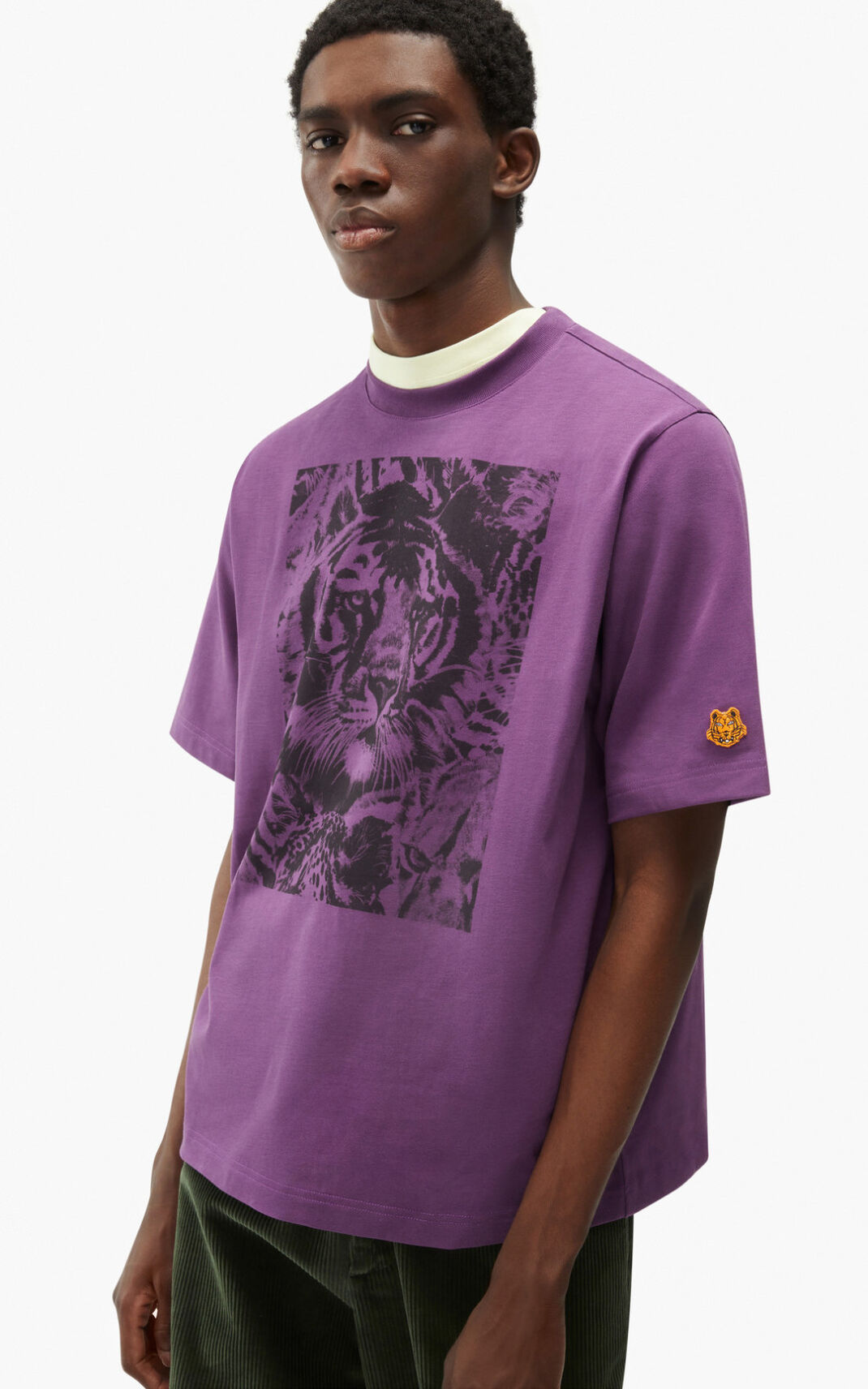 T Shirt Kenzo Homme Wildtigers Noir YGDTH-6018